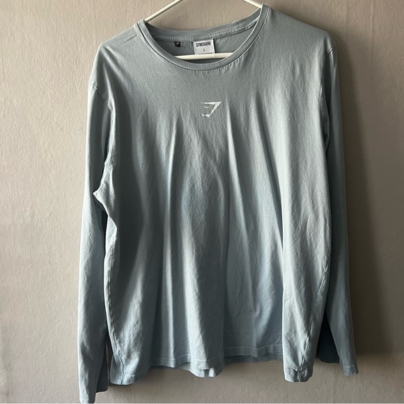 Gymshark Men’s Hybrid Wellness Salt Blur Long Sleeve T-Shirt Size Large - Picture 1 of 5